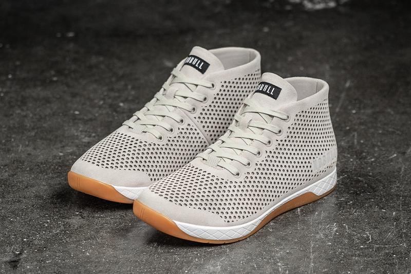 Men's Nobull Dust Suede Mid Trainers Dust | SG D2299F